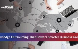 Infographic detailing KPO services, highlighting meaning, focus areas, value, differences from BPO, and outcomes.